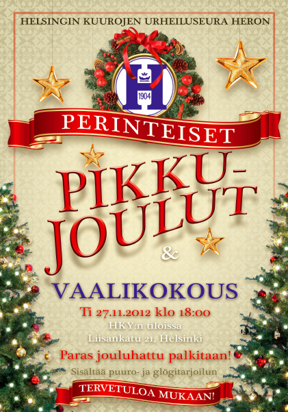 VAALIKOKOUS & PIKKUJOULUT 2012