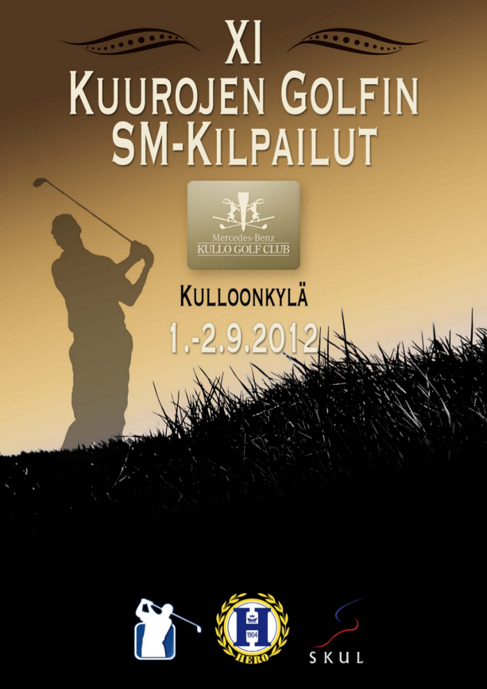 Kuurojen Golfin SM-kilpailut Kulloonkylässä 1.-2.9.2012